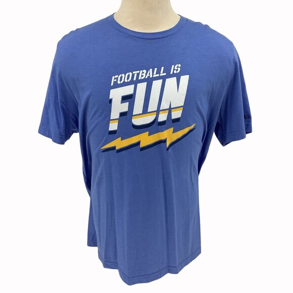The Dan Patrick Show "Football Is Fun" 2XL T-Shirt Blue Mens Tee - Picture 1 of 6